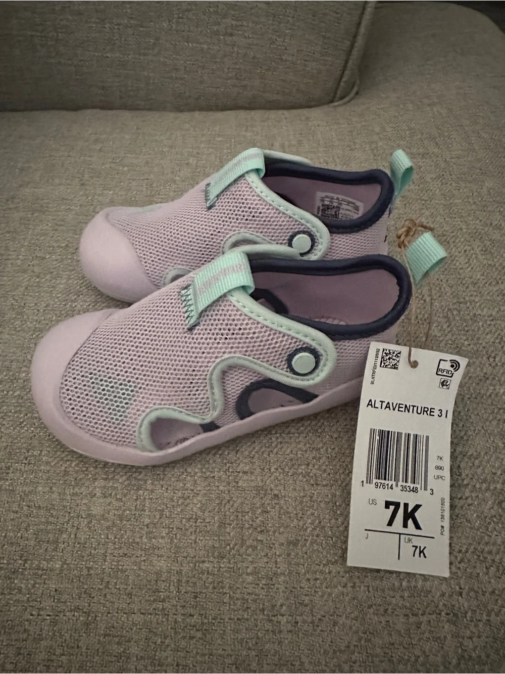 adidas Lilac and Mint Kids Water Shoes